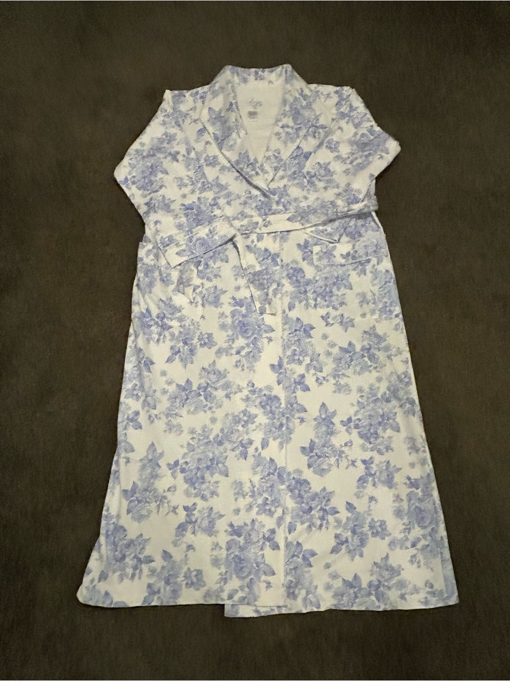 Full length french terry robe